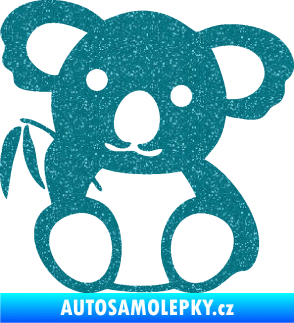 Samolepka Koala 001 pravá Ultra Metalic tyrkysová