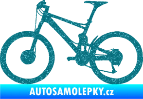 Samolepka Kolo 001 levá - (horské kolo) Ultra Metalic tyrkysová