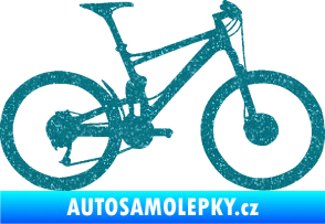 Samolepka Kolo 001 pravá - (horské kolo) Ultra Metalic tyrkysová