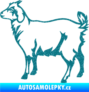 Samolepka Koza 002 levá Ultra Metalic tyrkysová