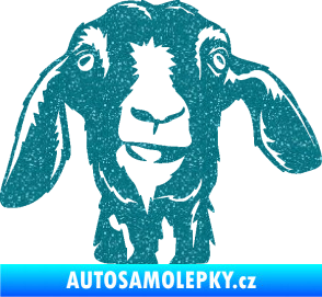 Samolepka Koza 003 pravá Ultra Metalic tyrkysová
