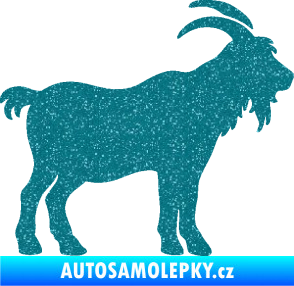 Samolepka Kozel 008 pravá silueta Ultra Metalic tyrkysová