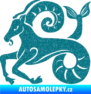 Samolepka Kozoroh 005 levá Ultra Metalic tyrkysová