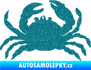 Samolepka Krab 001 pravá Ultra Metalic tyrkysová