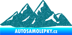 Samolepka Krajina hory 014 pravá Ultra Metalic tyrkysová