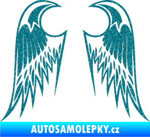 Samolepka Křídla 006 Ultra Metalic tyrkysová