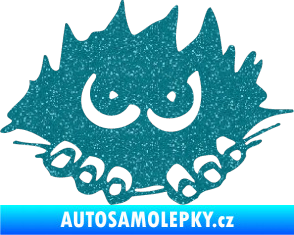 Samolepka Kuk 002 levá šmírák Ultra Metalic tyrkysová