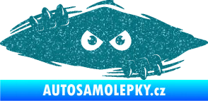 Samolepka Kuk 003 pravá šmírák Ultra Metalic tyrkysová
