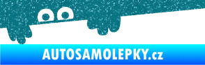 Samolepka Kuk 008 levá šmírák Ultra Metalic tyrkysová