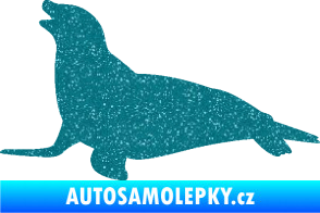 Samolepka Lachtan 002 levá Ultra Metalic tyrkysová