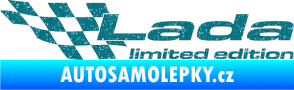 Samolepka Lada limited edition levá Ultra Metalic tyrkysová