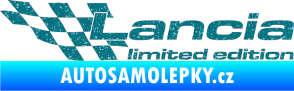 Samolepka Lancia limited edition levá Ultra Metalic tyrkysová