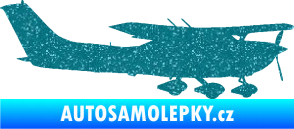 Samolepka Letadlo 021 pravá Cessna 182 Ultra Metalic tyrkysová