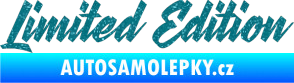 Samolepka Limited edition 003 Ultra Metalic tyrkysová