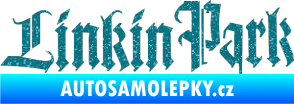 Samolepka Linkin Park 004 Ultra Metalic tyrkysová