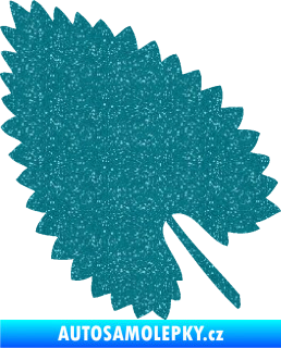 Samolepka List 001 levá Ultra Metalic tyrkysová