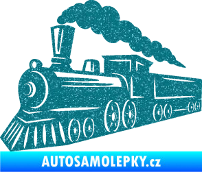 Samolepka Lokomotiva 003 levá Ultra Metalic tyrkysová