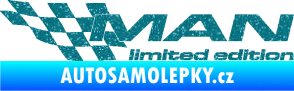 Samolepka MAN limited edition levá Ultra Metalic tyrkysová