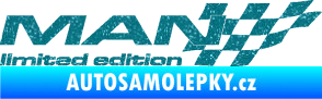 Samolepka MAN limited edition pravá Ultra Metalic tyrkysová