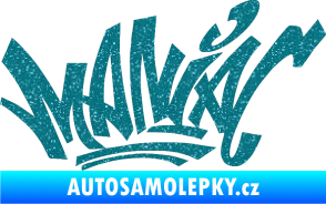 Samolepka Maniac - graffiti Ultra Metalic tyrkysová