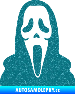 Samolepka Maska 001 scream Ultra Metalic tyrkysová