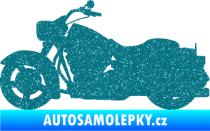 Samolepka Motorka 045 levá Harley Davidson Ultra Metalic tyrkysová