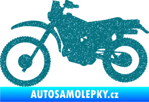 Samolepka Motorka 046 levá Ultra Metalic tyrkysová