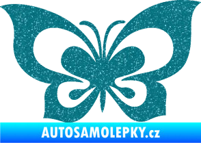 Samolepka Motýl 013 Ultra Metalic tyrkysová