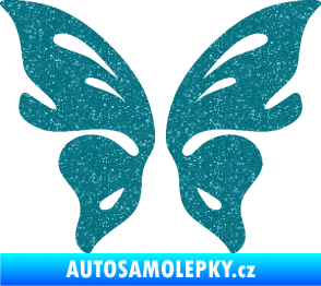 Samolepka Motýl 018 Ultra Metalic tyrkysová