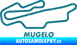 Samolepka Okruh Mugelo Ultra Metalic tyrkysová
