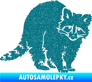 Samolepka Mýval 002 pravá Ultra Metalic tyrkysová