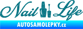 Samolepka Nail life Ultra Metalic tyrkysová