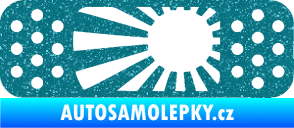 Samolepka Náplast 002 levá Ultra Metalic tyrkysová