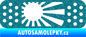 Samolepka Náplast 002 pravá Ultra Metalic tyrkysová