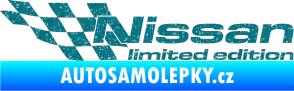 Samolepka Nissan limited edition levá Ultra Metalic tyrkysová