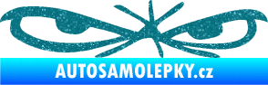 Samolepka Oči 002 pravá Ultra Metalic tyrkysová