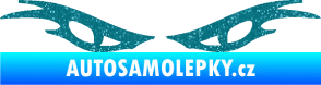 Samolepka Oči 003  Ultra Metalic tyrkysová