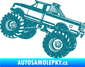 Samolepka Off Road 003 levá Ultra Metalic tyrkysová