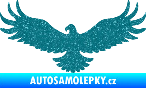 Samolepka Orel 006 levá Ultra Metalic tyrkysová