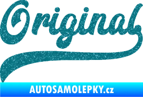 Samolepka Original nápis Ultra Metalic tyrkysová
