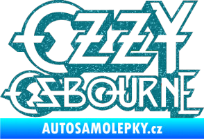 Samolepka Ozzy Osbourne 001 Ultra Metalic tyrkysová