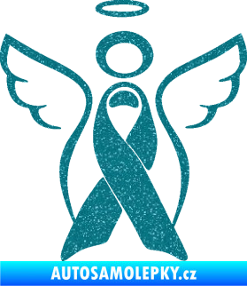 Samolepka Památeční andělíček memory Ultra Metalic tyrkysová
