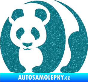 Samolepka Panda 001 levá Ultra Metalic tyrkysová