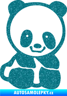 Samolepka Panda 009 pravá baby Ultra Metalic tyrkysová