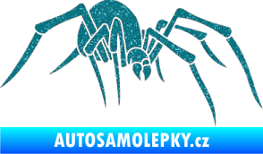 Samolepka Pavouk 002 - pravá Ultra Metalic tyrkysová
