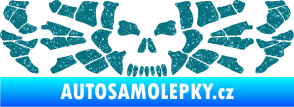Samolepka Pavouk 017 smrťák Ultra Metalic tyrkysová