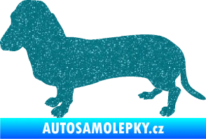 Samolepka Pes 094 levá Baset Ultra Metalic tyrkysová