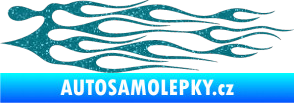 Samolepka Plameny 014 Ultra Metalic tyrkysová