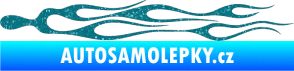 Samolepka Plameny 019 Ultra Metalic tyrkysová