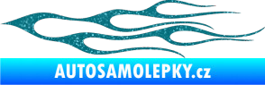 Samolepka Plameny 021 Ultra Metalic tyrkysová